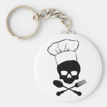 Skull & Crossbones Chef Keychains