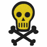 Skull & Crossbones Goth Pirate Fantasy Design Polo Shirt
