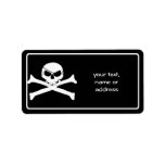 Skull & Crossbones - Jolly Roger Custom Address Labels