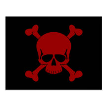 Skull & Crossbones Postcard