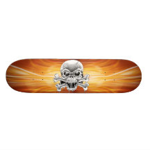 Skull Crossbones Skateboard