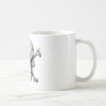 Skull Crossed Bones Canecas