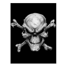 Skull Crossed Bones Cartes Postales