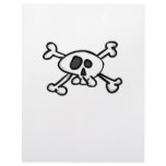 skull - crossed bones customized letterhead