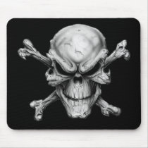 Skull Crossed Bones Mouse Pad