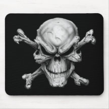 Skull Crossed Bones Tapis De Souris