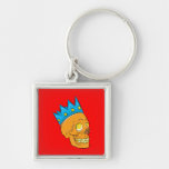 Skull ~ Crown Tattoo Skull Fantasy Art Keychains