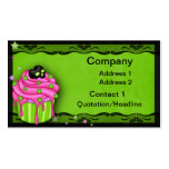 Skull cupcake business card
