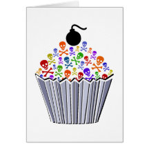 Skull Cupcakes Card