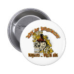 Skull ~ Day of Judgement Skull Fantasy Art Buttons