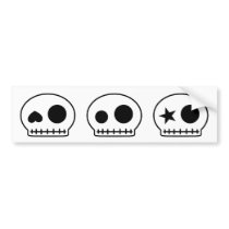 skull design bumper stickers