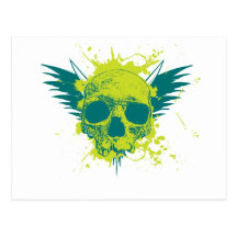 Skull Devil Postcard