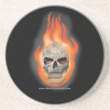 Skull Die Drink Coaster