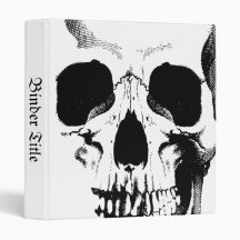 Skull Face Vinyl Binders