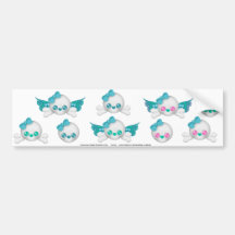 Skull Faery sticker sheet 11 Bumper Sticker
