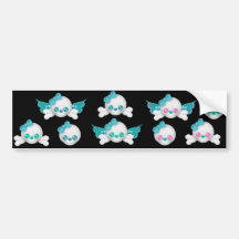 Skull Faery sticker sheet 12 Bumper Stickers