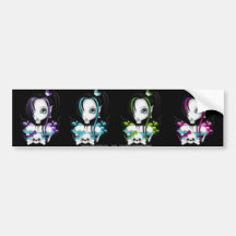 Skull Faery Sticker Sheet 2 Bumper Stickers
