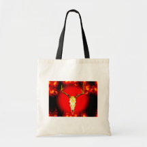 Skull & Fire Tote Tote Bags