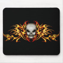 Skull Flames   usepad - black back