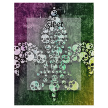 Skull Fleur De Lis Flyer Design