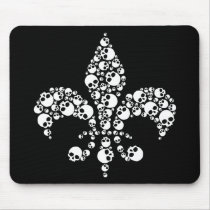 Skull Fleur De Lis Mousepad