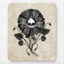 Skull Flower Mousepads