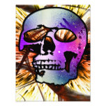Skull from space photographic print