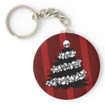 Skull Garland Christmas Tree Key Chain