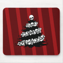 Skull Garland Christmas Tree Mousepads