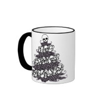 Skull Garland Christmas Tree Mugs