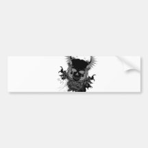 Skull Gear Bumper Stickers