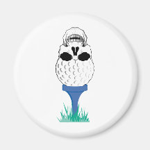 Skull Golf Magnets