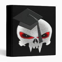 Skull Graduation Binder