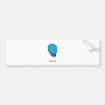 Skull Graphic Colour Bumper Stickers