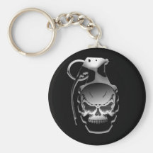 Skull Grenade Keychain