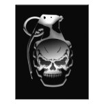 Skull Grenade Personalized Letterhead