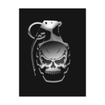 Skull Grenade Post Cards