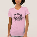 Skull grunge style. t shirt