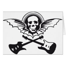 skull grußkarte
