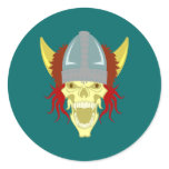 Skull head skull Viking Viking Sticker