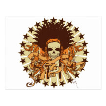 Skull Headdress 2 Postcard