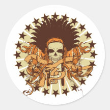 Skull Headdress 2 Sticker