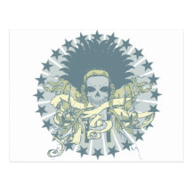 Skull Headdress Postcard