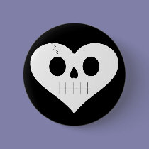 Skull Heart Face buttons