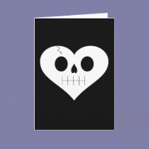 Skull Heart Face cards