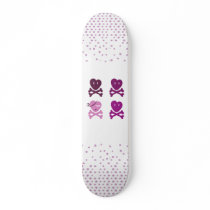 Skull Heart Skate Board