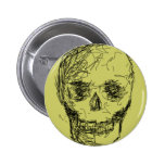 Skull, in Black. Pin