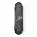 Skull in Flames Skateboard