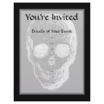 Skull, in White. Personalized Letterhead
