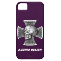 Skull iron-cross iPhone 5 カバー